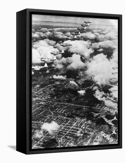 US Dive Bombers-null-Framed Premier Image Canvas