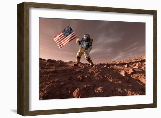 US Exploration of Mars, Artwork-Detlev Van Ravenswaay-Framed Photographic Print