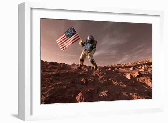 US Exploration of Mars, Artwork-Detlev Van Ravenswaay-Framed Photographic Print