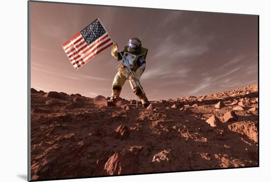 US Exploration of Mars, Artwork-Detlev Van Ravenswaay-Mounted Photographic Print