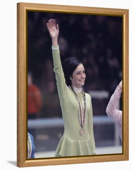 US Figure Skater Peggy Fleming after Winning Gold Medal, Winter Olympic Games in Grenoble, France-Art Rickerby-Framed Premier Image Canvas