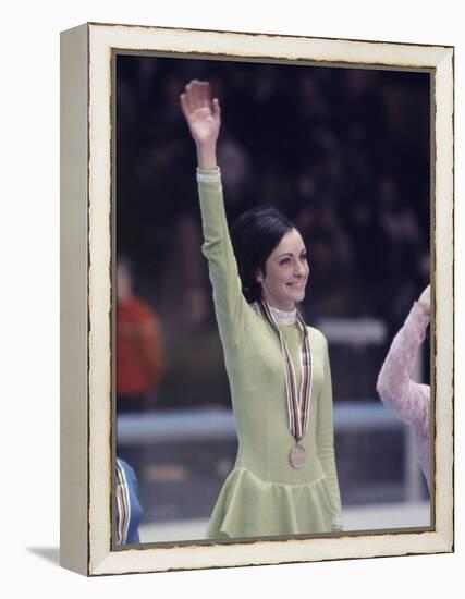 US Figure Skater Peggy Fleming after Winning Gold Medal, Winter Olympic Games in Grenoble, France-Art Rickerby-Framed Premier Image Canvas