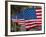 Us Flags Attached to a Fence in Key West, Florida, United States of America, North America-Donald Nausbaum-Framed Photographic Print