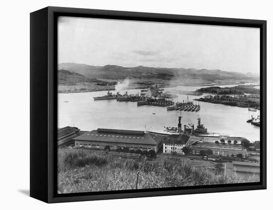 US Fleet in Panama Canal-null-Framed Premier Image Canvas