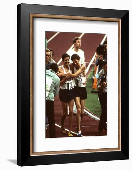 Us Frank Shorter, Winner of the Marathon, at 1972 Summer Olympic Games in Munich, Germany-John Dominis-Framed Photographic Print