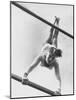 US Gymnast Muriel Davis Practicing at the National Gymnastic Clinic-Stan Wayman-Mounted Photographic Print