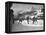 US Hockey Team Playing the Swiss at the Winter Olympics-null-Framed Premier Image Canvas