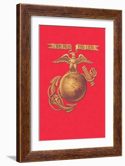US Marine Corps Logo-null-Framed Art Print
