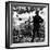 US Marine Looking at Bodies of Dead Japanese Soldiers Killed During Battle For Control of Saipan-W^ Eugene Smith-Framed Photographic Print