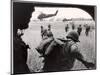 US Marines 163rd Helicopter Squadron Discharging South Vietnamese Troops for an Assault-Larry Burrows-Mounted Photographic Print