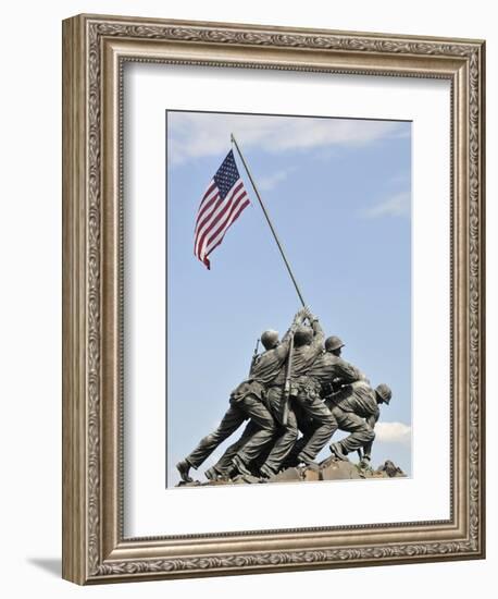 Us Marines Iwo Jima Monument, Arlington National Cemetery, Virginia., USA-null-Framed Photographic Print