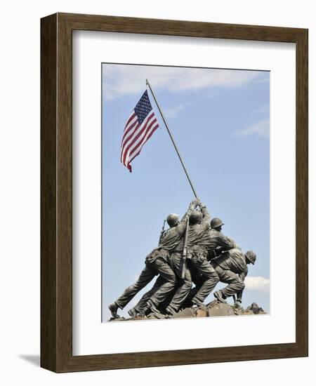 Us Marines Iwo Jima Monument, Arlington National Cemetery, Virginia., USA-null-Framed Photographic Print