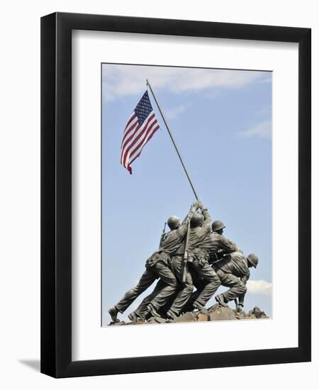 Us Marines Iwo Jima Monument, Arlington National Cemetery, Virginia., USA-null-Framed Photographic Print