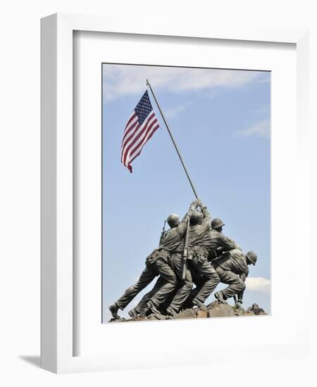 Us Marines Iwo Jima Monument, Arlington National Cemetery, Virginia., USA-null-Framed Photographic Print