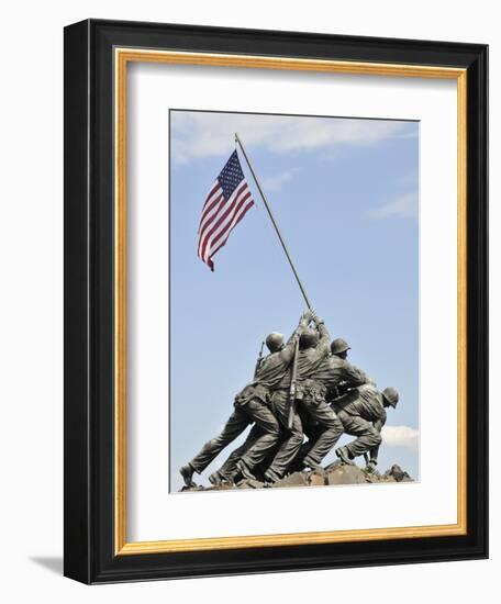 Us Marines Iwo Jima Monument, Arlington National Cemetery, Virginia., USA-null-Framed Photographic Print