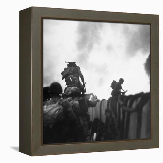 US Marines Making a Landing at Inchon-Hank Walker-Framed Premier Image Canvas