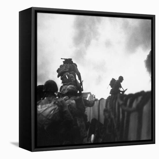 US Marines Making a Landing at Inchon-Hank Walker-Framed Premier Image Canvas