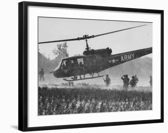 US Military Helicopters-Larry Burrows-Framed Photographic Print