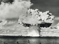 Mushroom Cloud of Water And Radioactive Material-us National Archives-Framed Photographic Print
