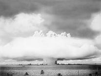 Atomic Burst Over Nagasaki, 1945-us National Archives-Framed Premier Image Canvas