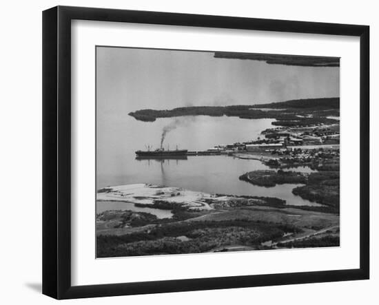 US Naval Base at Guantanamo Bay-null-Framed Photographic Print