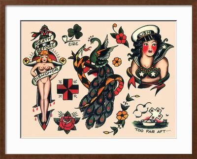 Us Navy And Sailor Tattoos Authentic Vintage Tatooo Flash By
