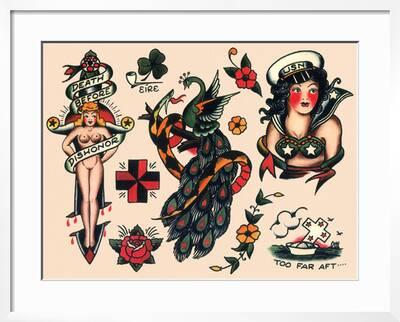 Us Navy And Sailor Tattoos Authentic Vintage Tatooo Flash By