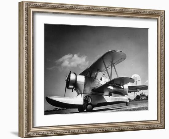 US Navy Grumman J2F-1 Amphibious Aircraft-Margaret Bourke-White-Framed Photographic Print