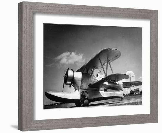 US Navy Grumman J2F-1 Amphibious Aircraft-Margaret Bourke-White-Framed Photographic Print