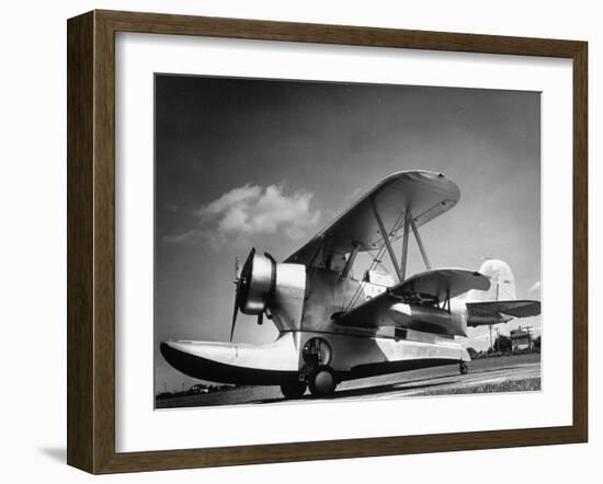 US Navy Grumman J2F-1 Amphibious Aircraft-Margaret Bourke-White-Framed Photographic Print