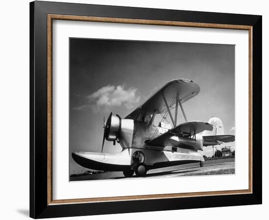 US Navy Grumman J2F-1 Amphibious Aircraft-Margaret Bourke-White-Framed Photographic Print