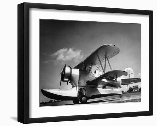 US Navy Grumman J2F-1 Amphibious Aircraft-Margaret Bourke-White-Framed Photographic Print