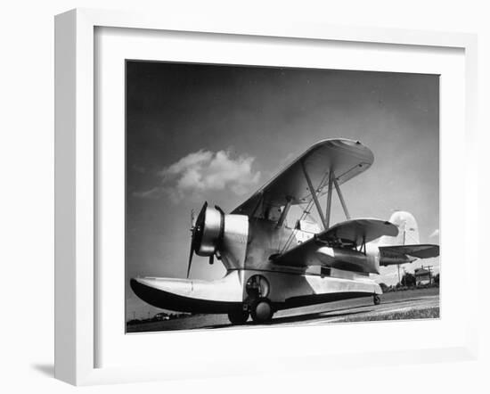 US Navy Grumman J2F-1 Amphibious Aircraft-Margaret Bourke-White-Framed Photographic Print