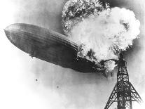 Hindenburg Crash, 1937-us Navy-Framed Premier Image Canvas