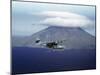 US Navy Pby Patrol Plane Flying Past Segula Island in the Aleutian Islands-Dmitri Kessel-Mounted Photographic Print