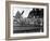 US Navy Pilots Give Grinning Group Portrait Across Tail of F-6F Hellcat on Board USS Lexington-Edward J^ Steichen-Framed Photographic Print