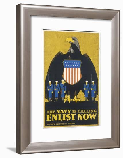 Us Navy Poster, WWI-null-Framed Art Print