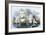 US Navy Squadron Commanded by Matthew Perry Sailing for Japan, 1852, including USS Susquehannah-null-Framed Giclee Print