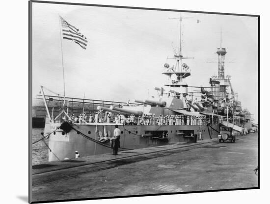 Us Navy Warships, Navy Yard, Balboa, Panama, 1931-null-Mounted Photographic Print