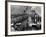 US Officers Line Deck of USS Missouri as Japanese Delegation Prepares to Sign Surrender Documents-Carl Mydans-Framed Premium Photographic Print