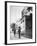 Us Paratrooper Fires into Church Steeple at Sainte Mere Eglise to Clear Enemy Sniper, 6th June 1944-null-Framed Photographic Print