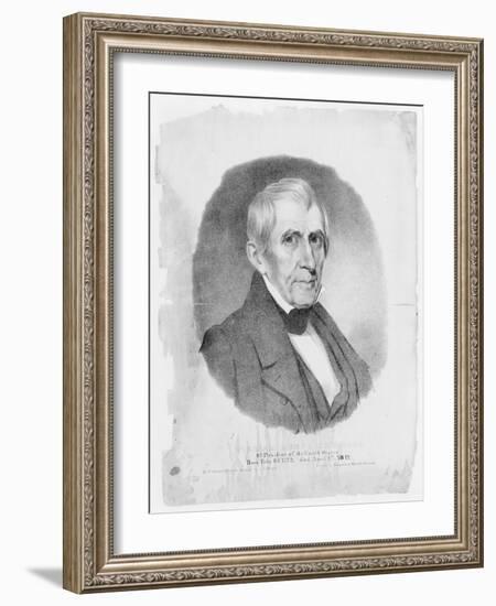 US president William Henry Harrison, 1841-Thomas Campbell-Framed Giclee Print