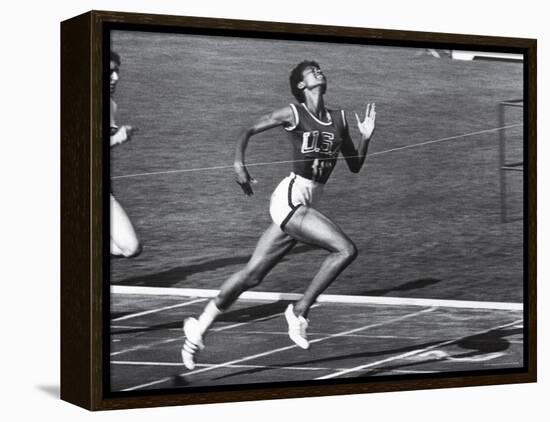 US Runner Wilma Rudolph at Olympics-Mark Kauffman-Framed Premier Image Canvas