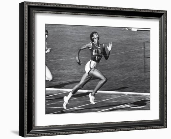 US Runner Wilma Rudolph at Olympics-Mark Kauffman-Framed Premium Photographic Print