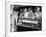 US Sailors Crowding around the Soda Fountain Aboard a Battleship-Carl Mydans-Framed Premium Photographic Print