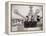 US Sailors Enjoying a Tub of Ice Cream after Their Ship the US Iowa Docks at Portsmouth, July 1955-null-Framed Premier Image Canvas