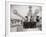 US Sailors Enjoying a Tub of Ice Cream after Their Ship the US Iowa Docks at Portsmouth, July 1955-null-Framed Photographic Print