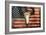 US Skull Flag-Jace Grey-Framed Art Print