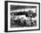 US Soldiers Unload Supplies from Coast Guard Manned Landing Craft Along Futatsune Beach-null-Framed Photographic Print