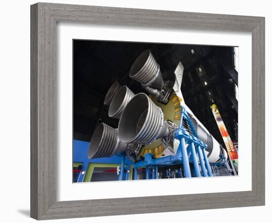 Us Space and Rocket Center, Saturn V Rocket, Huntsville, Alabama, USA-Walter Bibikow-Framed Photographic Print